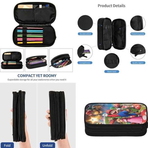 Super Cute Mario Bros Backpacks Set 3d Casual Light Weight Backpack  3 P… - Picture 4 of 5